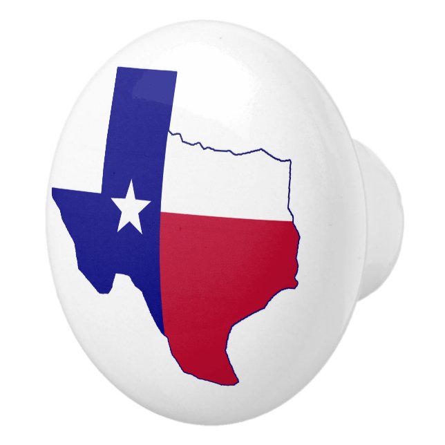 Texas Flagga Karta Knopp (Höger)