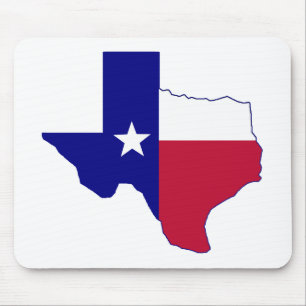 Texas Flagga Karta Musmatta