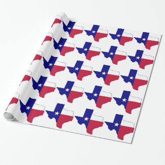 Texas Flagga Karta Presentpapper