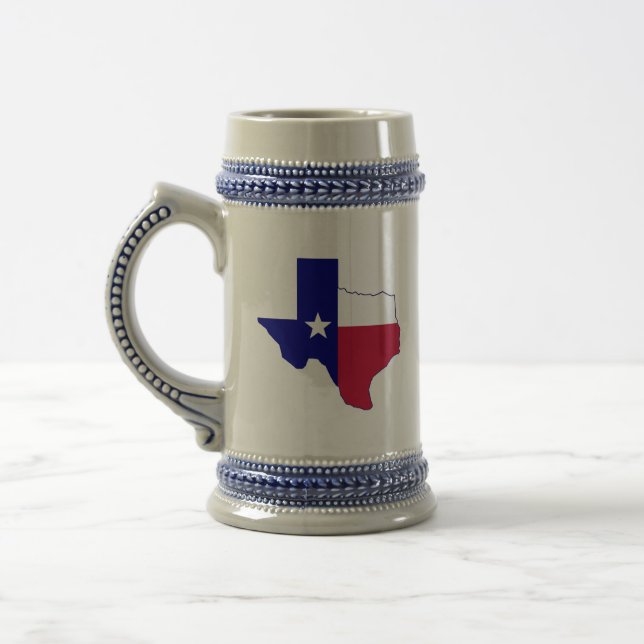 Texas Flagga Karta Sejdel (Vänster)