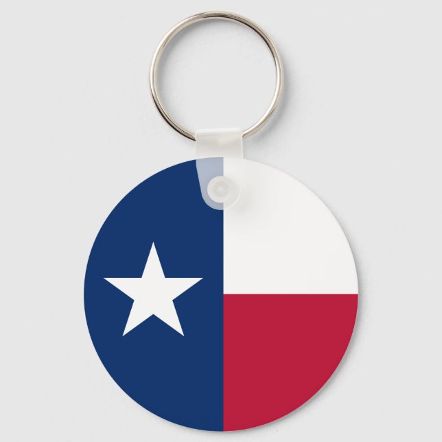 Texas Flagga Keychain Nyckelring (Framsida)