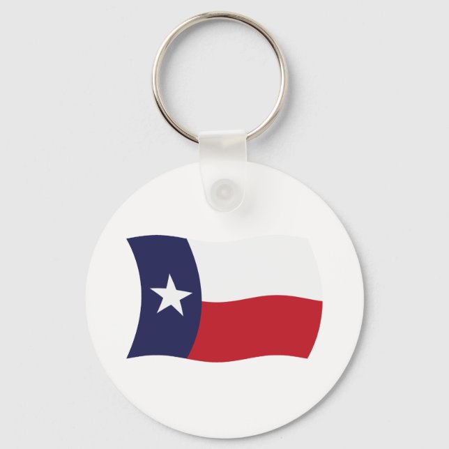 Texas Flagga Keychain Nyckelring (Framsida)
