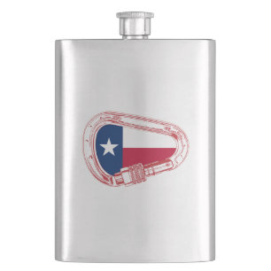 Texas Flagga klätting Carabiner Fickplunta