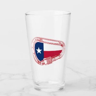 Texas Flagga klätting Carabiner Glaskopp