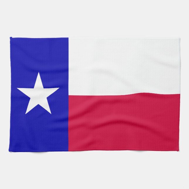 Texas flagga kökshandduk (Horisontell)