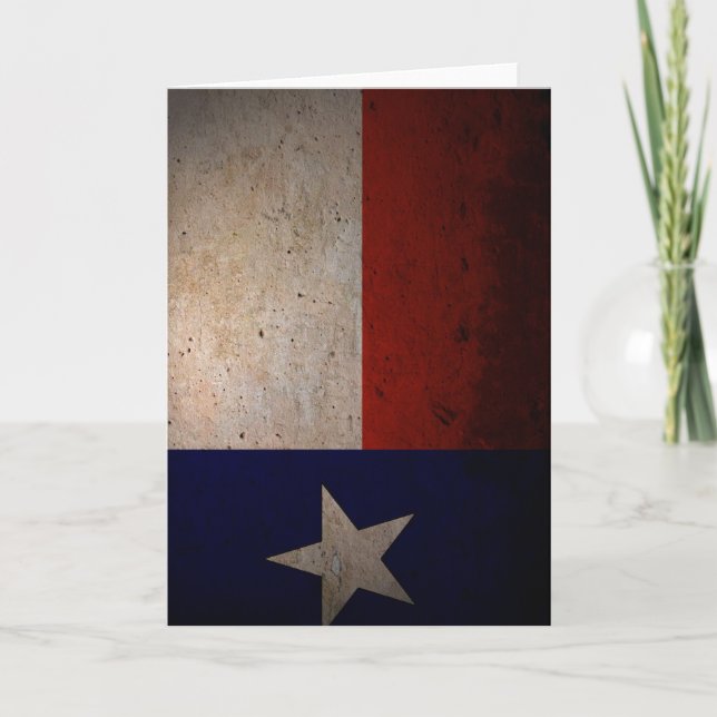 Texas flagga kort (Framsida)