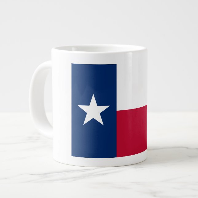 Texas flagga: Långhorn, Den ensamma texanska stjär Jumbo Mugg (Framsida vänster)