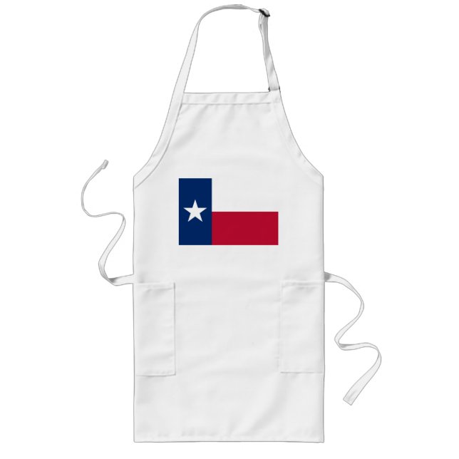 Texas flagga långt förkläde (Framsidan)