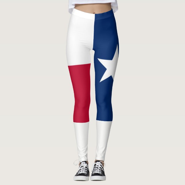 Texas flagga leggings (Framsida)