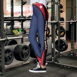 Texas Flagga Leggings