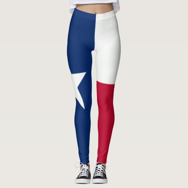 Texas Flagga leggings (Framsida)