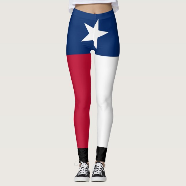 Texas flagga leggings (Framsida)