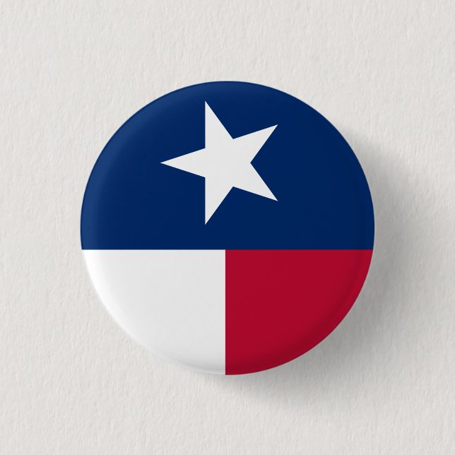 Texas Flagga (lodrät) Knapp (Framsida)