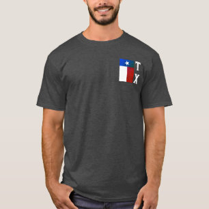 Texas Flagga (lodrät) T Shirt