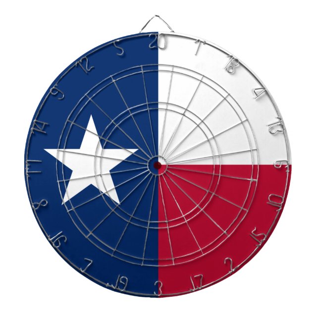 Texas flagga: Longhorns, Den ensamma texanska stjä Darttavla (Framsidan)