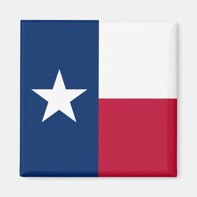Texas Flagga: Longhorns, Den Ensamma Texasstjärnan Magnet (Framsidan)