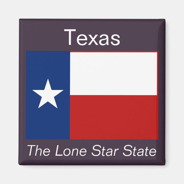 Texas Flagga Magnet (Framsidan)