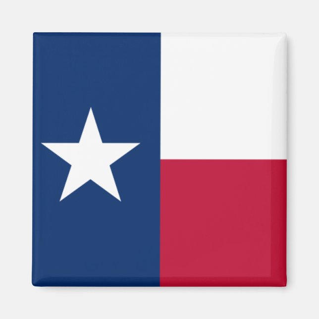 Texas Flagga Magnet (Framsidan)
