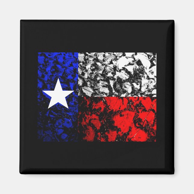 Texas Flagga Magnet (Framsidan)