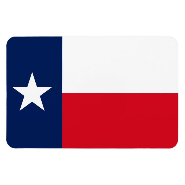 TEXAS Flagga - Magnet (Horisontell)