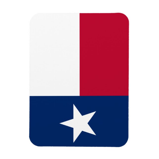 Texas flagga magnet (Vertikal)