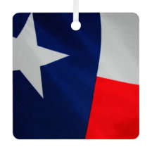 Texas Flagga Metall Ornament