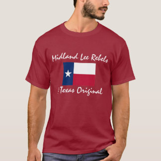 Texas-flagga MidlandLee rebeller, ett Texas Tee Shirt