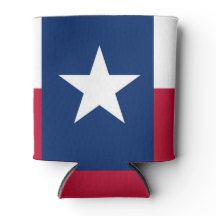 Texas Flagga Namn Can Cooler