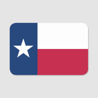 Texas flagga namnbricka