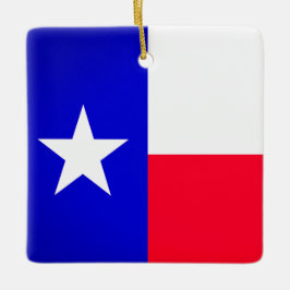 Texas Flagga och Bluebonnets Ornament