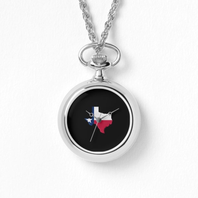 Texas flagga och karta armbandsur (Framsida)