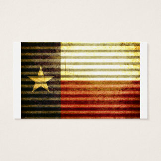 Texas Flagga Old Tin Tak Visitkort