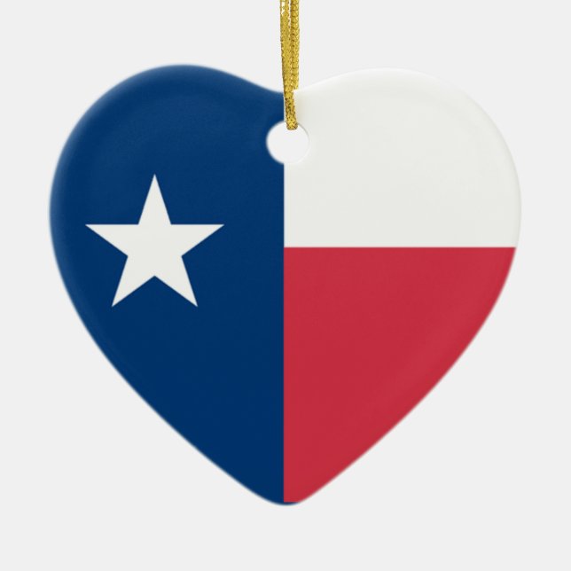 Texas Flagga Ornament (dubbla sided) (Framsidan)