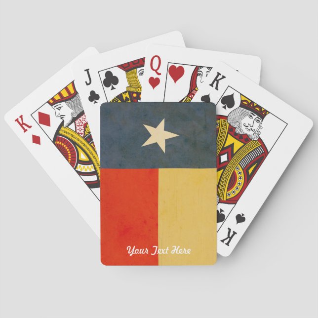 Texas Flagga Personlig Casinokort (Baksidan)