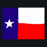 Texas Flagga Pop Art Poster - amerikanska Stater-u<br><div class="desc">USA Stater Flaggor Digital Artworks - American National Symbols & Emblems - Flaggor of United States of America</div>