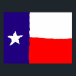 Texas Flagga Pop Art Poster - amerikanska Stater-u<br><div class="desc">USA Stater Flaggor Digital Artworks - American National Symbols & Emblems - Flaggor of United States of America</div>