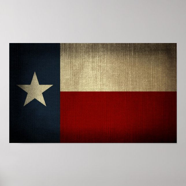 Texas Flagga Poster (Framsidan)