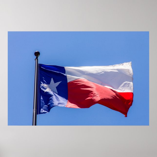 Texas Flagga Poster (Framsidan)