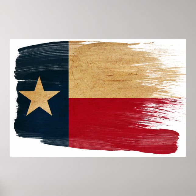 Texas Flagga Poster (Framsidan)