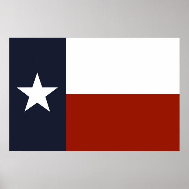 Texas Flagga Poster (Framsidan)