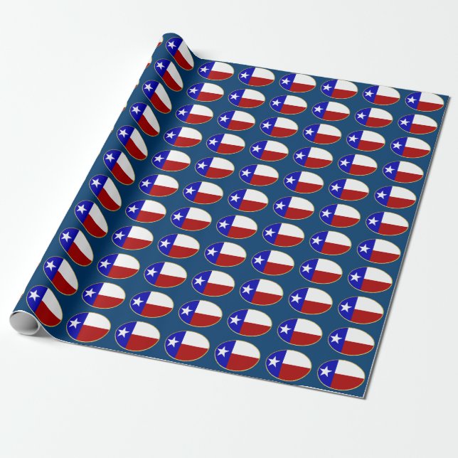 Texas flagga presentpapper (Utrullad)