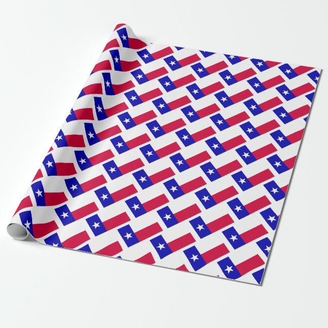 Texas flagga presentpapper (Utrullad)