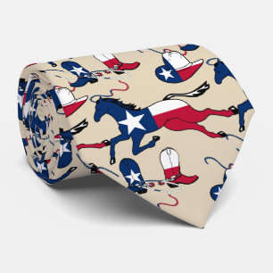 Texas Flagga Print Horse Cowboy Boots and Hats Slips