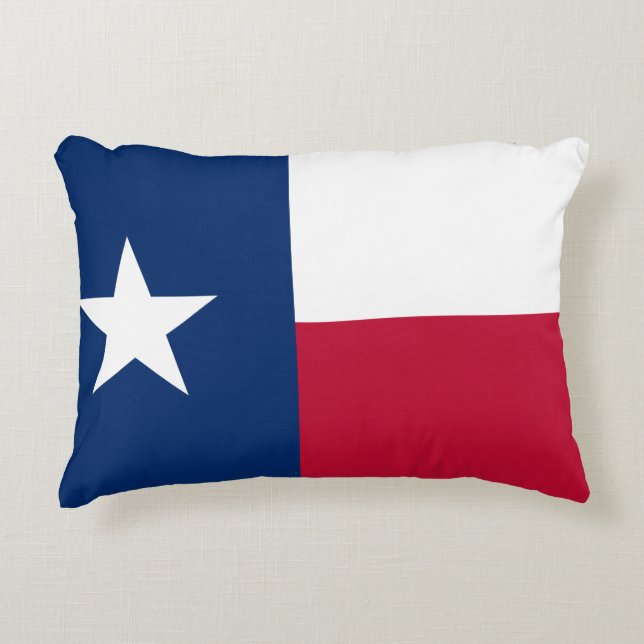 Texas Flagga Prydnadskudde (Framsidan)