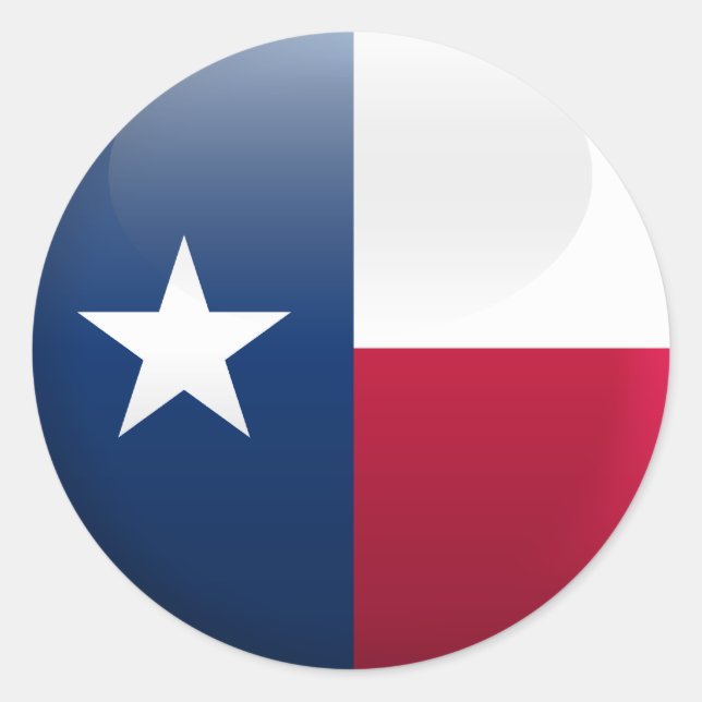 Texas flagga runt klistermärke (Framsida)