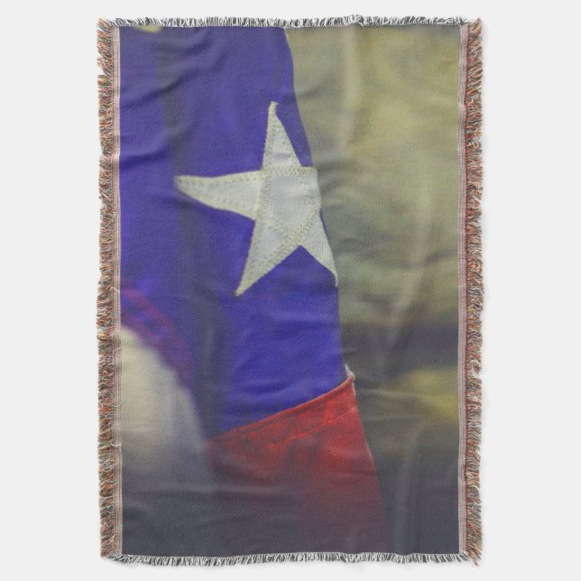 Texas Flagga Rustic Lone Star State USA Filt (Framsidan Vertikal)