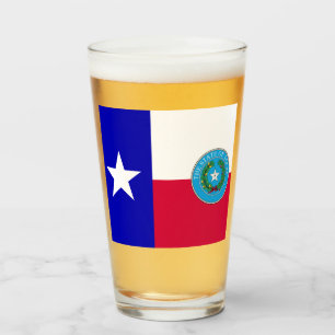 Texas flagga-Seal Glaskopp