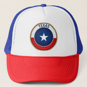 Texas Flagga Seal Truckerkeps