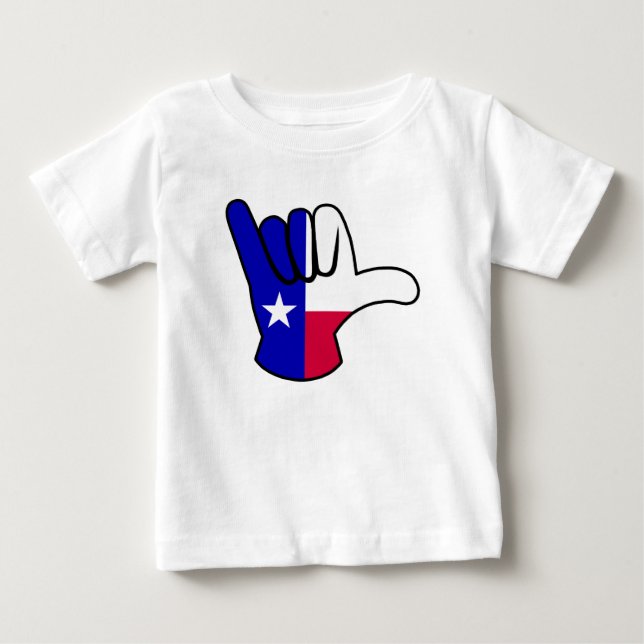 Texas flagga Shaka T Shirt (Framsida)