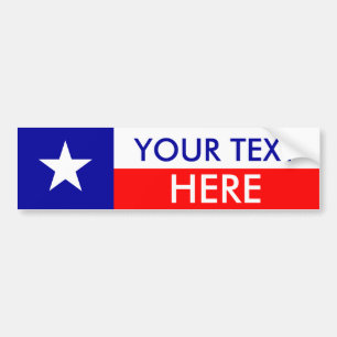 Texas flagga: Skapa ditt eget Bildekal